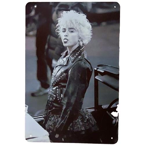 Vintage Fashion Posters - マドンナ レトロメタルサイン 80年代 ロックンロール ヴィンテージポスター ブリキ装飾