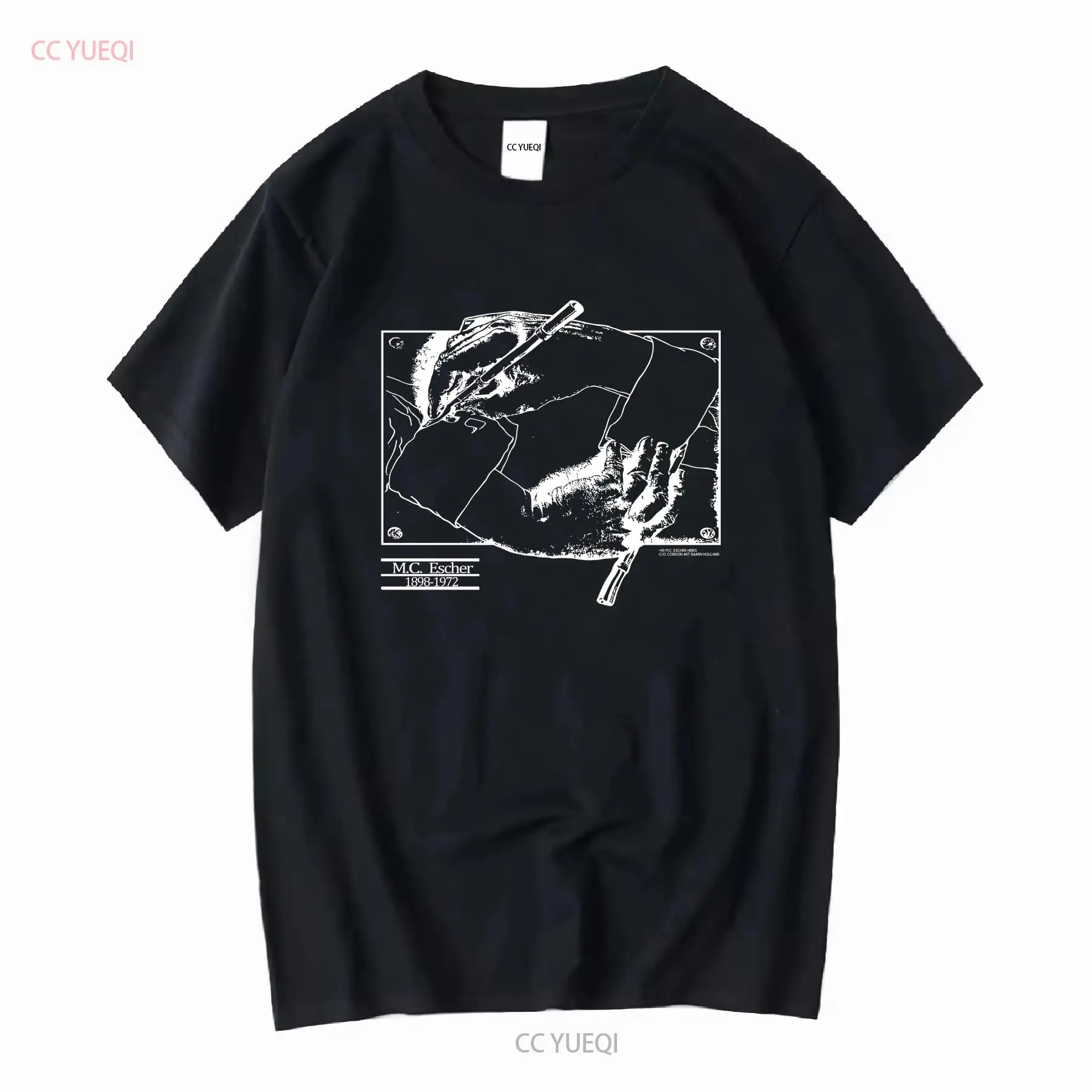 Vintage Fashion Sketches - ヴィンテージ 1990 MC エッシャー T シャツメンズ