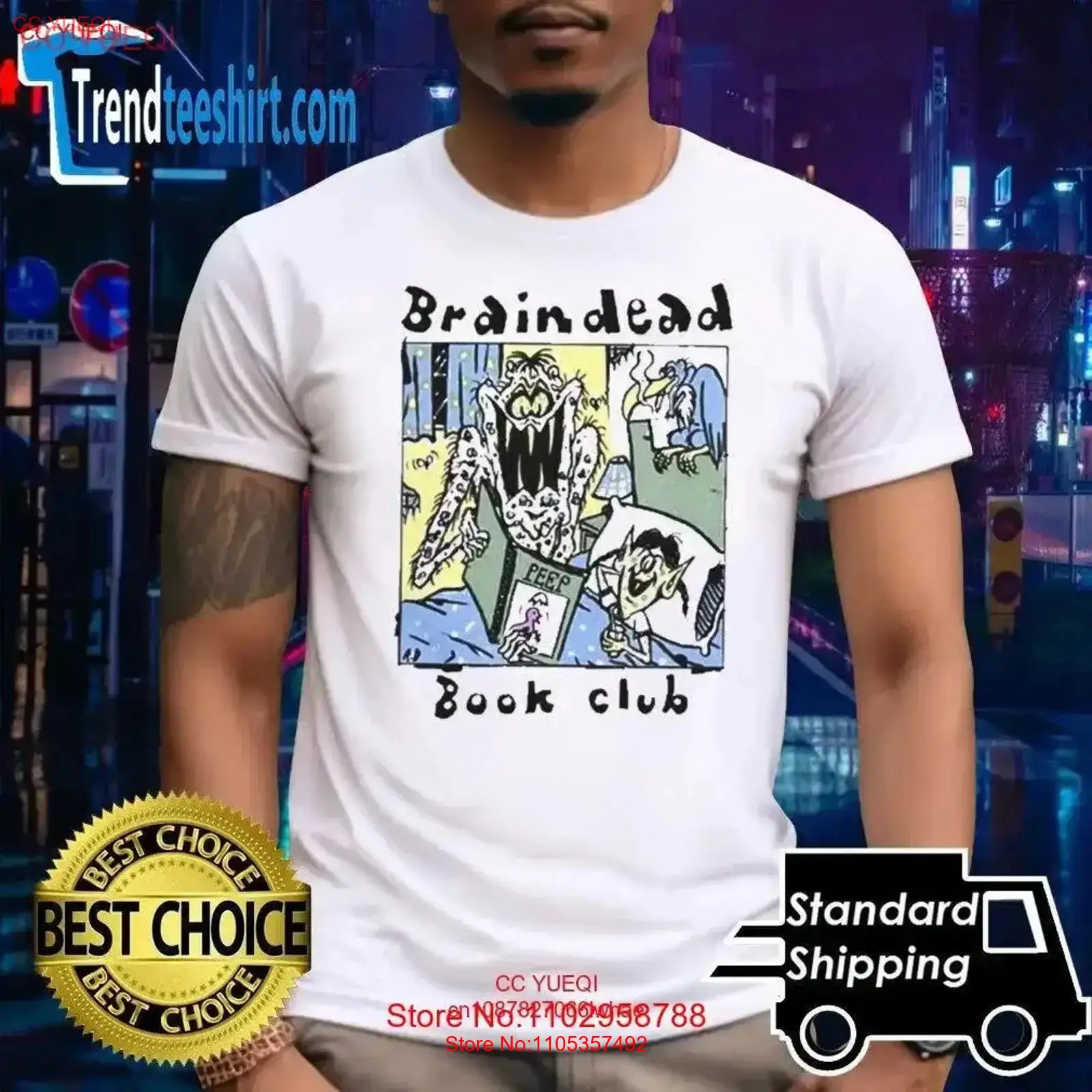 Vintage Fashion Knitwear Book - Brain Dead Book Club Tシャツ ヴィンテージ