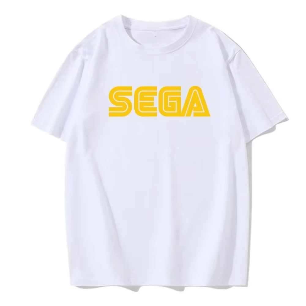 新着セガロゴ男性 Tシャツ夏カジュアル半袖ファッションストリ - Vintage Fashion Korea のレビューと価格