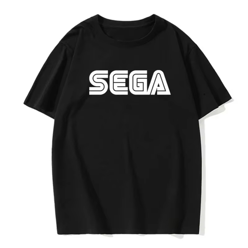 新着セガロゴ男性 Tシャツ夏カジュアル半袖ファッションストリ - Vintage Fashion Korea のレビューと価格