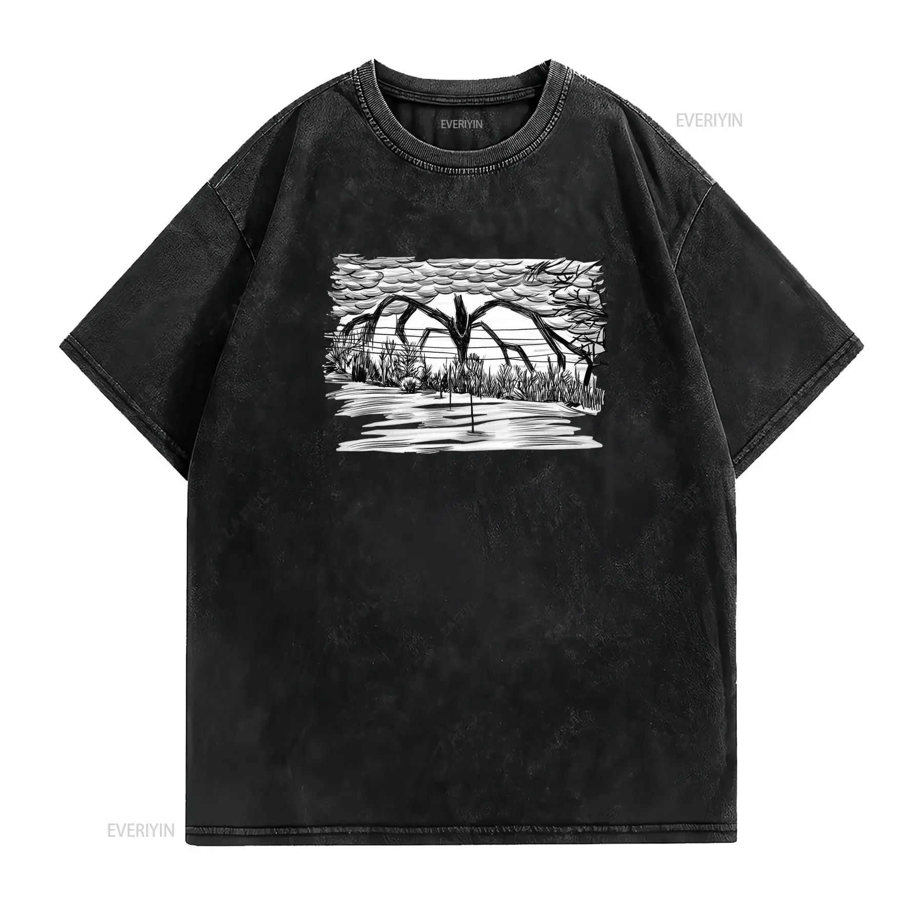 ゴシックホラーサイレンヘッド黒白スケッチアートプリントカジュ - Vintage Fashion Sketches のレビューと価格