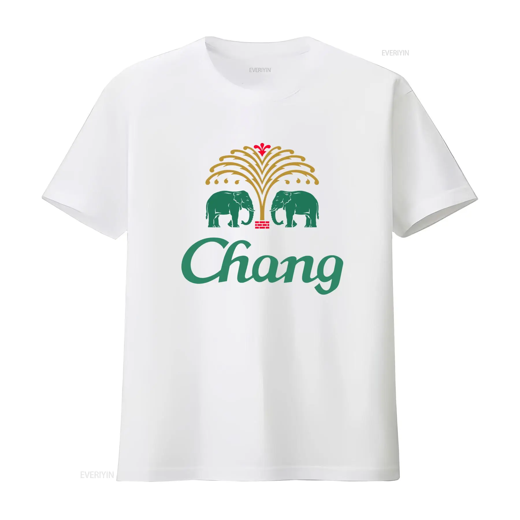 チャンビールバンコクタイランドクールTシャツ男性と女性用、象 - Vintage Fashion Bangkok のレビューと価格