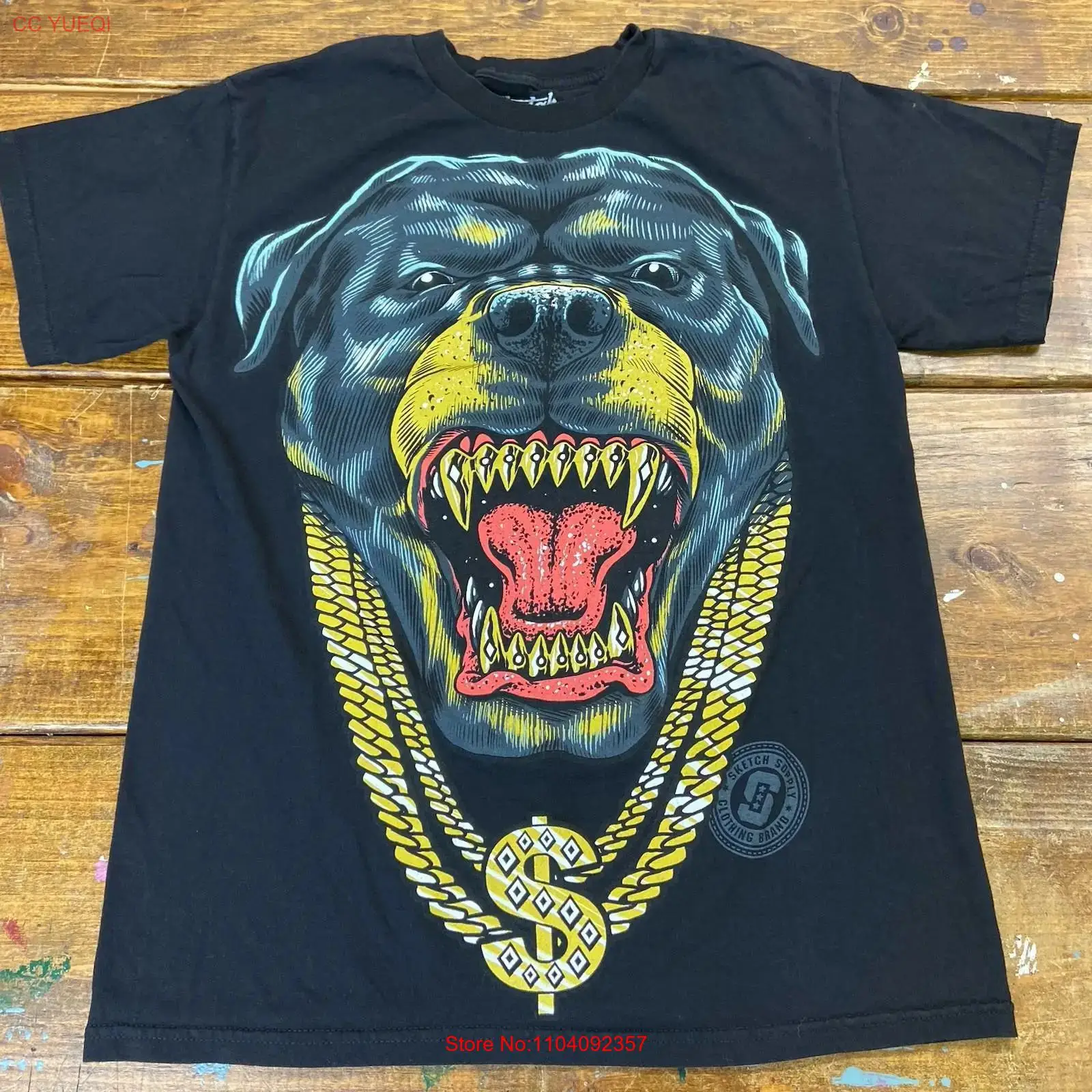 Y2K ロットワイラー犬スケッチサプライ T シャツ サイズ - Vintage Fashion Sketches のレビューと価格