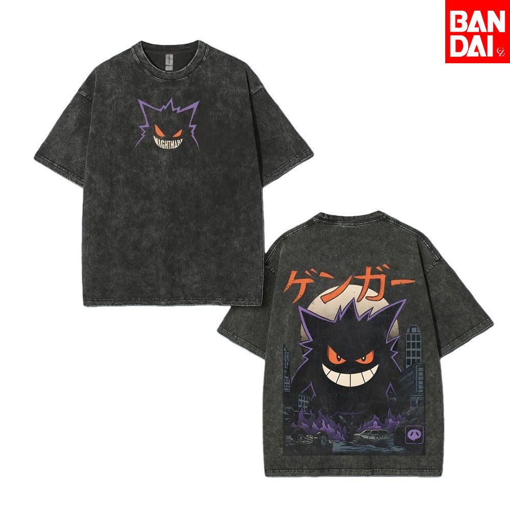 ポケモンガストリーハウンターゲンガー Tシャツ男性 2026 - Fashion Y Vintage のレビューと価格
